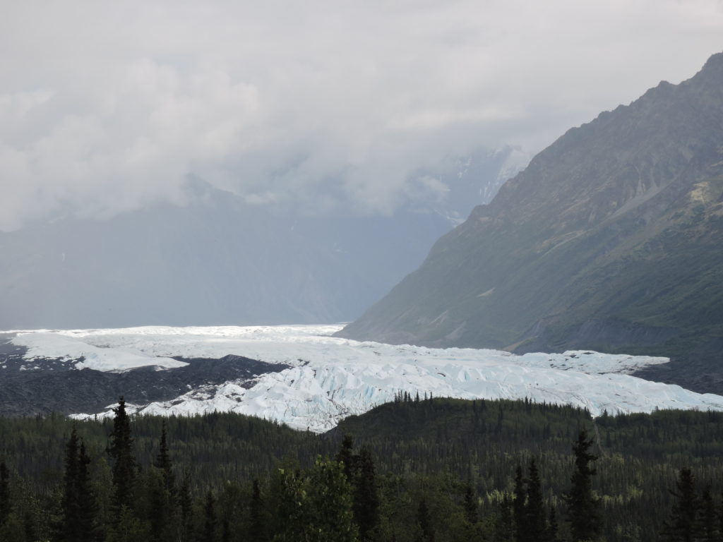 Matanuska Glacier view from the Glenn Highway